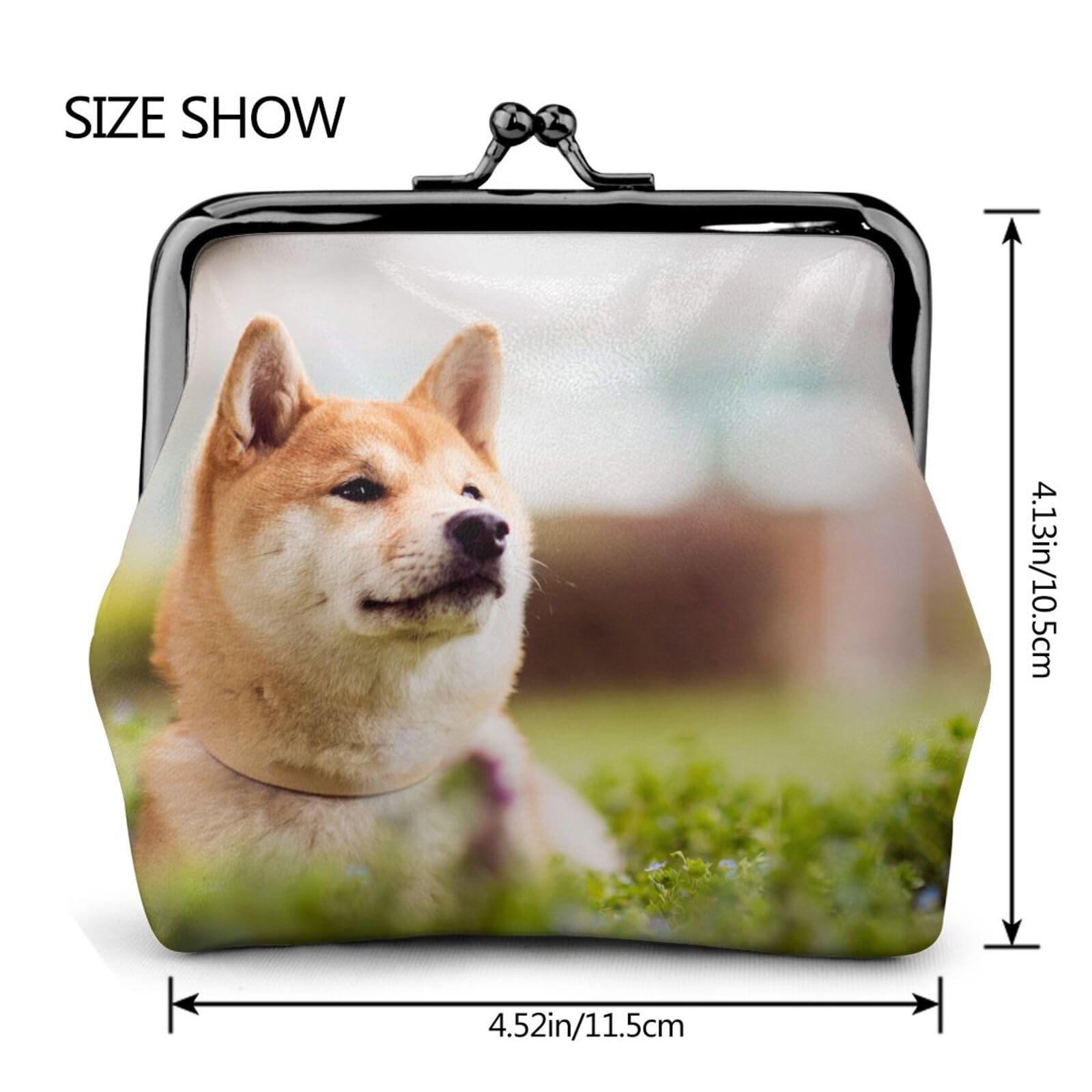 Amazon.co.jp: がま口財布 柴犬 犬柄 萌え かわいい 小銭入れ 親子